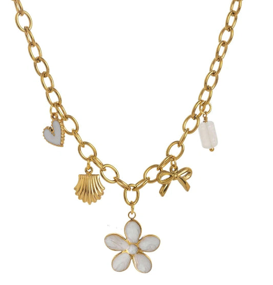 Collier Élégance Blanche