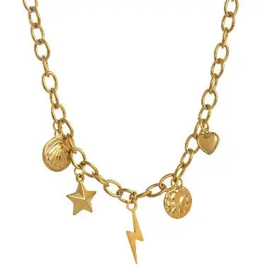 Collier symboles dorés