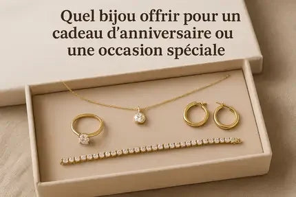 Parure de bijoux en acier inoxydable doré avec collier, bague, boucles, bracelet Reflets d'Or.