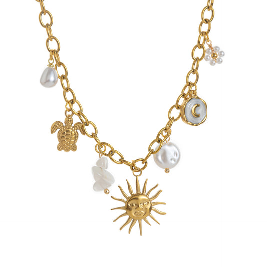 Collier Soleil & Lune