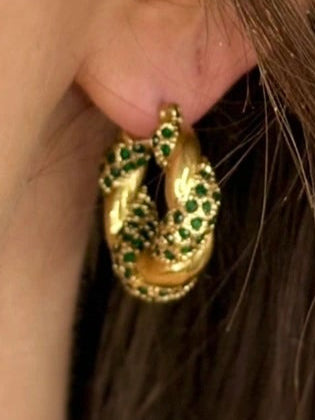 Créoles Vert Émeraude