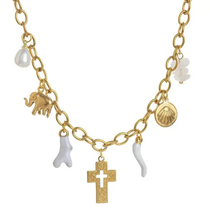 Collier talismans marins